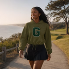 GRIPIT Retro G Ladies Cropped Oversize Hoodie
