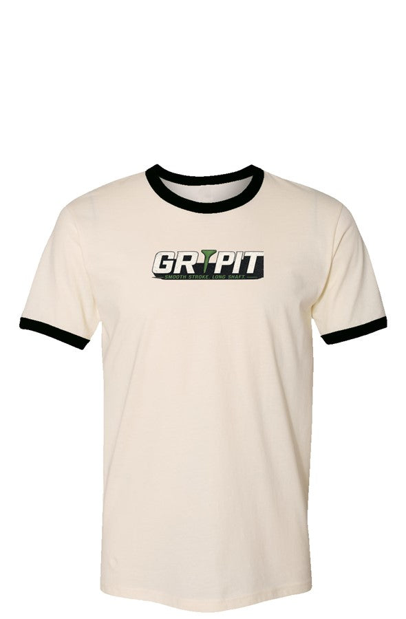 GRIPIT GOLF Vintage Ringer T-Shirt - Smooth Stroke