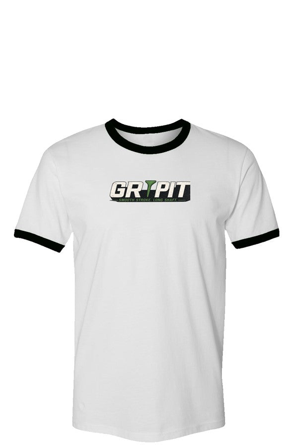 GRIPIT GOLF Vintage Ringer T-Shirt - Smooth Stroke