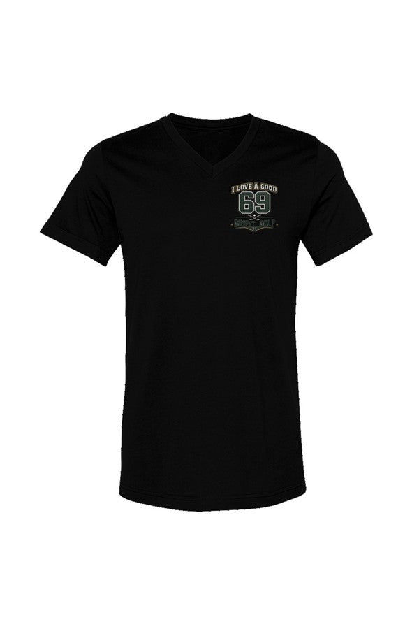 GRIPIT GOLF "69" Unisex V-Neck Tee - 3 Under Par