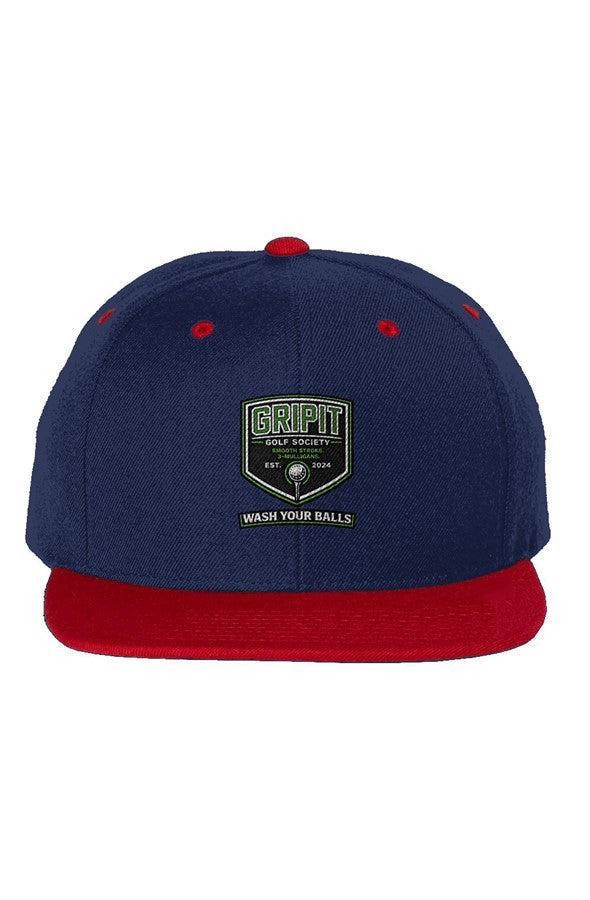 GRIPIT GOLF Premium Two-Tone Snapback -Wash Your B