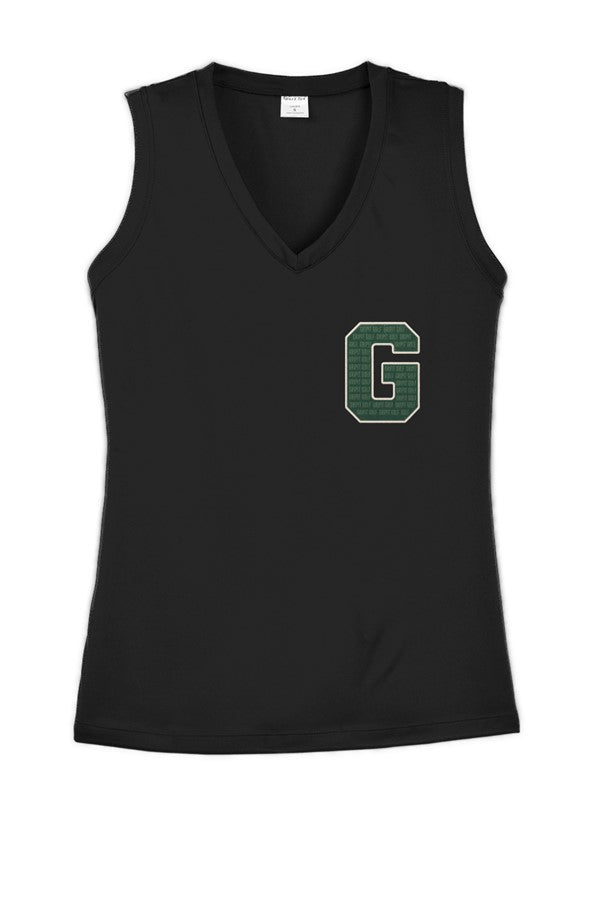 GRIPIT GOLF Ladies Competitor V-Neck Tee - GOLF WI