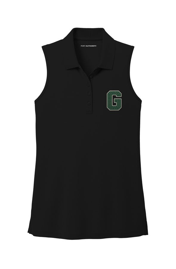 GRIPIT GOLF Womens UV Sleeveless Polo - Retro "G" 