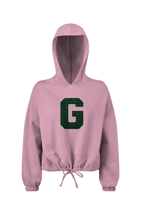 GRIPIT Retro G Ladies Cropped Oversize Hoodie