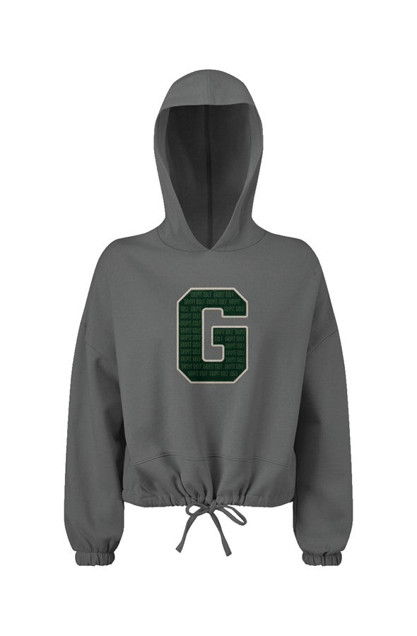 GRIPIT Retro G Ladies Cropped Oversize Hoodie