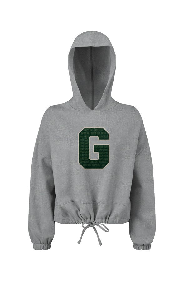 GRIPIT Retro G Ladies Cropped Oversize Hoodie