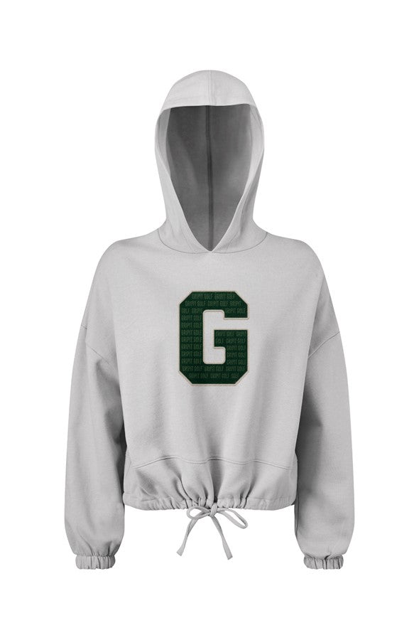 GRIPIT Retro G Ladies Cropped Oversize Hoodie