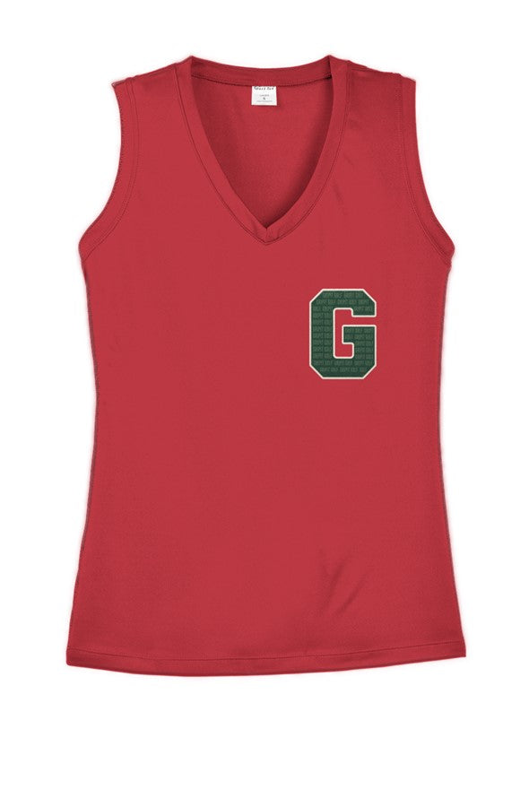 GRIPIT GOLF Ladies Competitor V-Neck Tee - GOLF WI