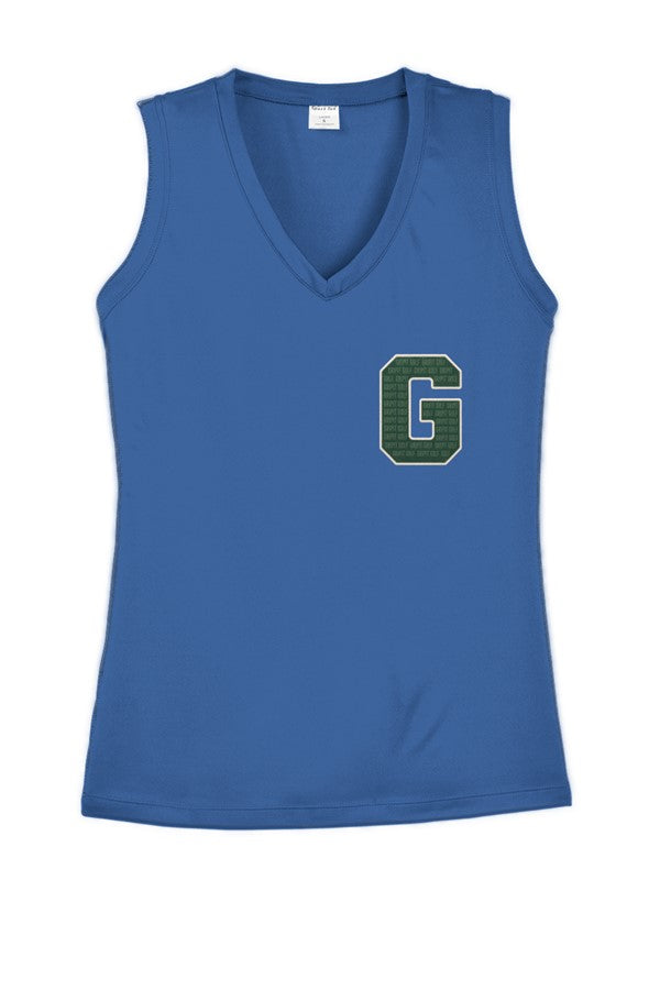 GRIPIT GOLF Ladies Competitor V-Neck Tee - GOLF WI
