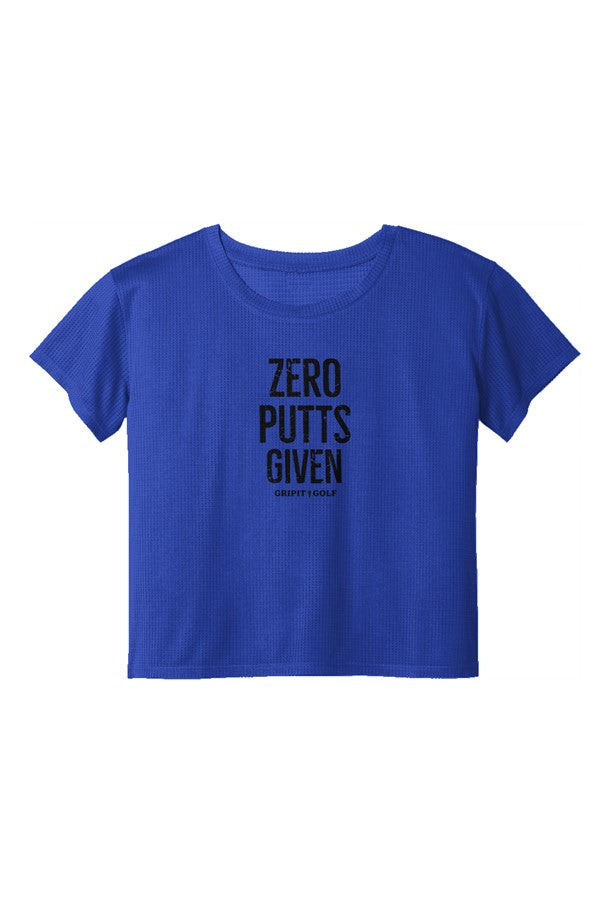 GRIPIT GOLF Zero Putts to Give Ladies Crop Tee
