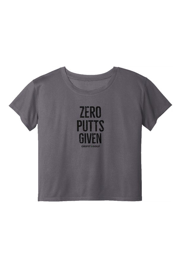 GRIPIT GOLF Zero Putts to Give Ladies Crop Tee