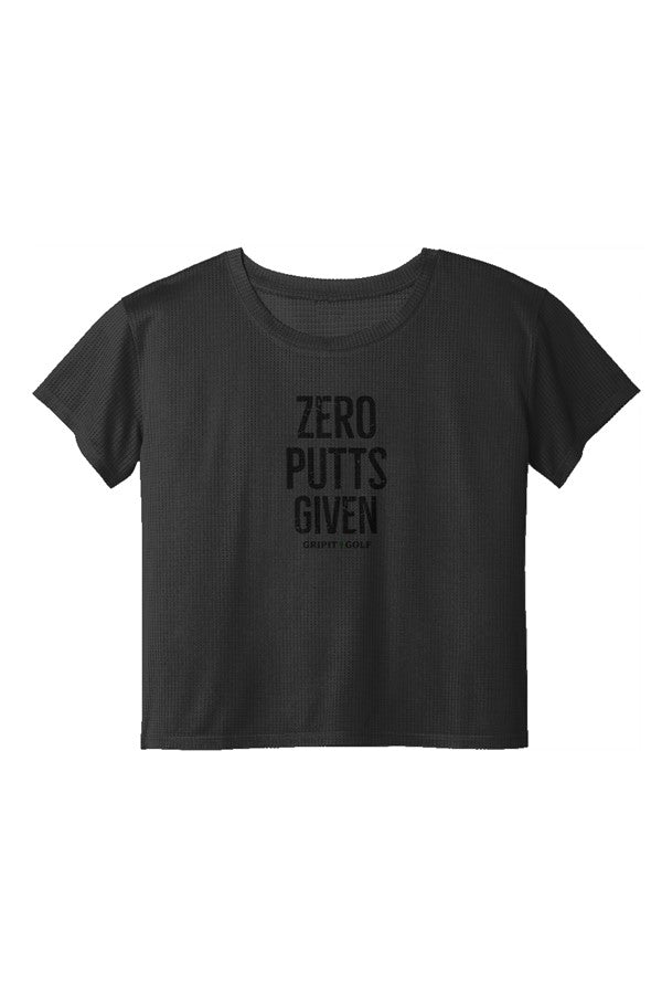 GRIPIT GOLF Zero Putts to Give Ladies Crop Tee
