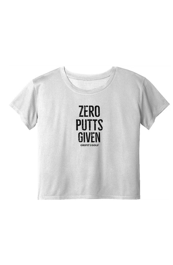 GRIPIT GOLF Zero Putts to Give Ladies Crop Tee
