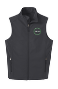 GRIPIT GOLF men's softshell golf vest in black with embroidered logo