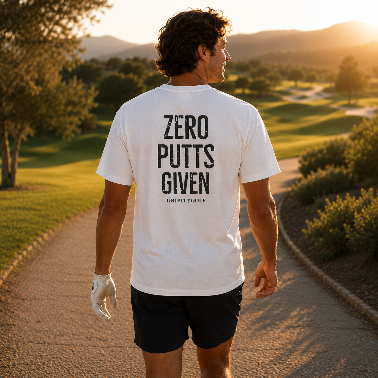 GRIPIT GOLF Vintage Washed ZERO PUTTS GIVEN Tee